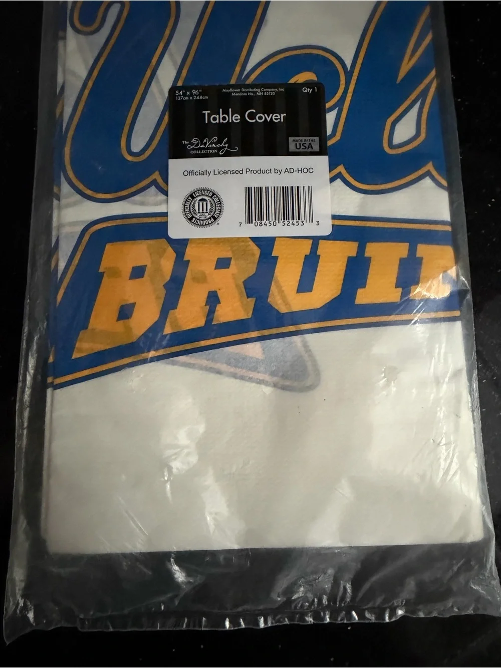 Lot of 4 UCLA Bruins Disposable Tablecloths